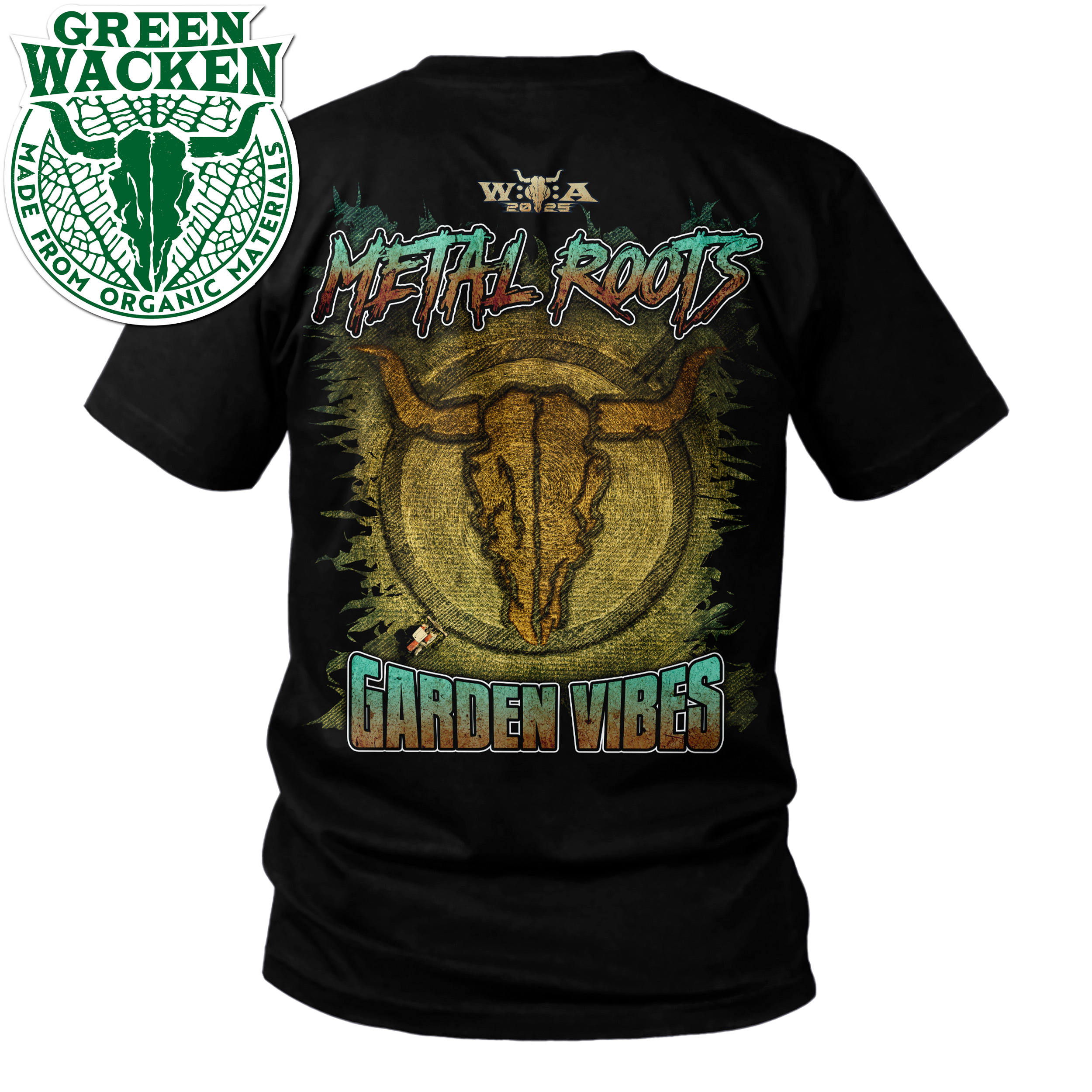 W:O:A -T-Shirt - Bauer Uwes Garten 2025 | Metalmerch.com