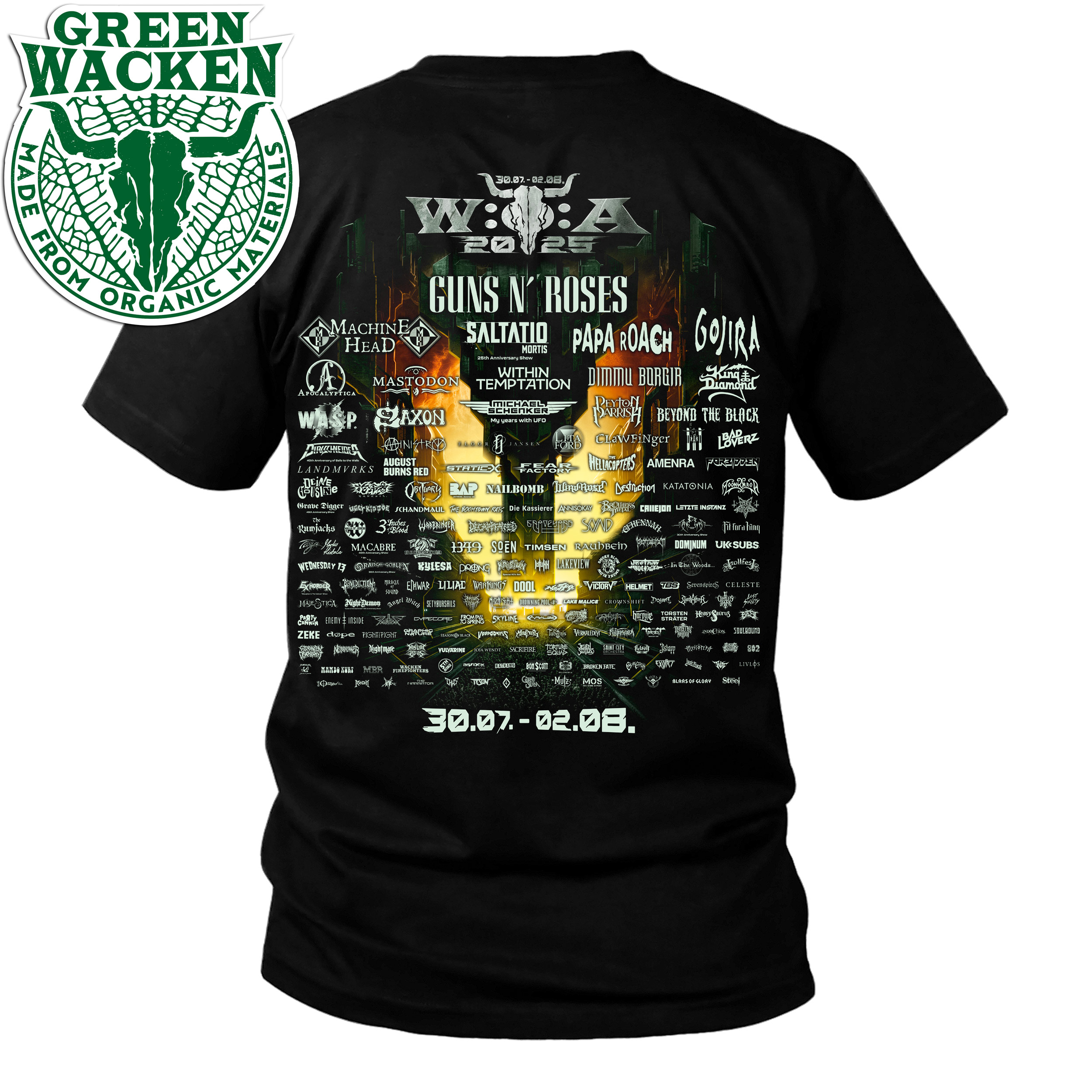 W:O:A - T-Shirt - Main 2025 | Metalmerch.com